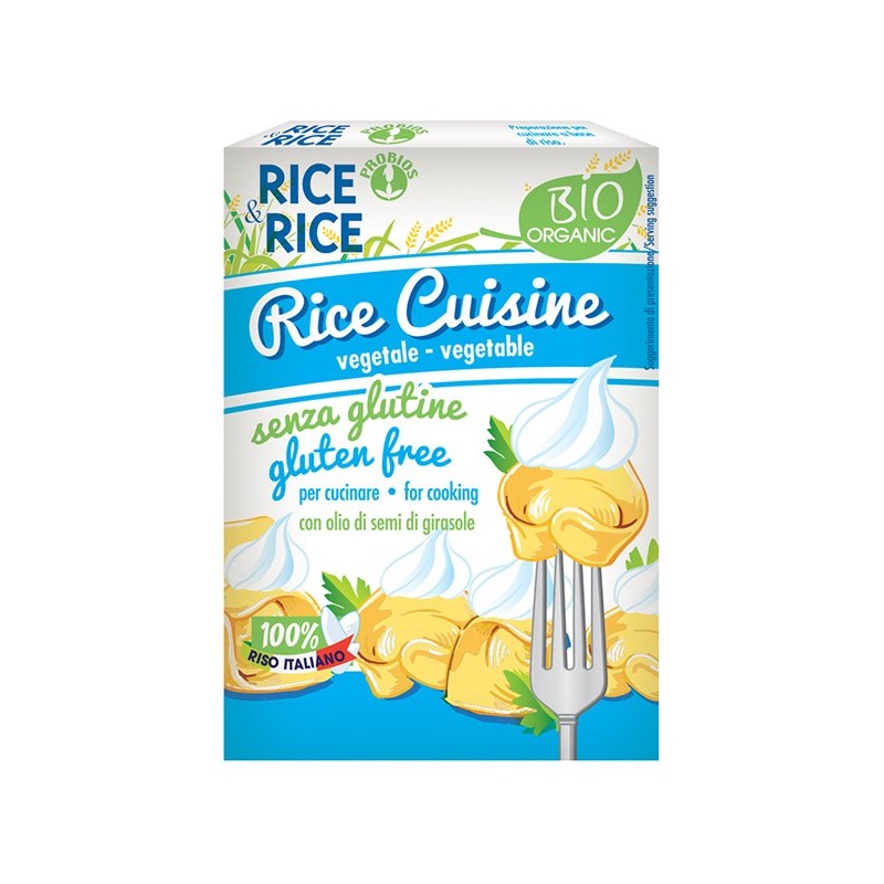 Panna di riso bio senza glutine Rice uisine