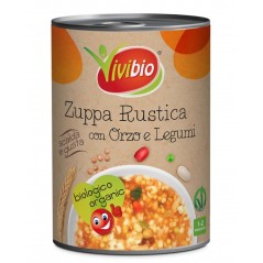 Zuppa rustica con orzo e legumi