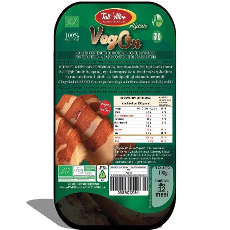 Affettato VegOn-tipo bacon 100g