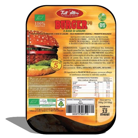 Burger vegetale Po 250g