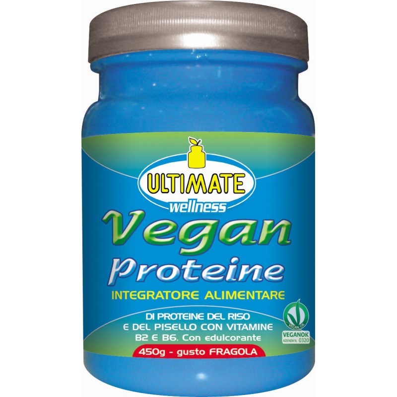 Vegan Proteine 450gr- FRAGOLA -Ultimate