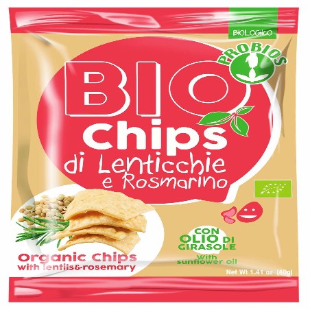 Bio Chips di lenticchie e rosmarino