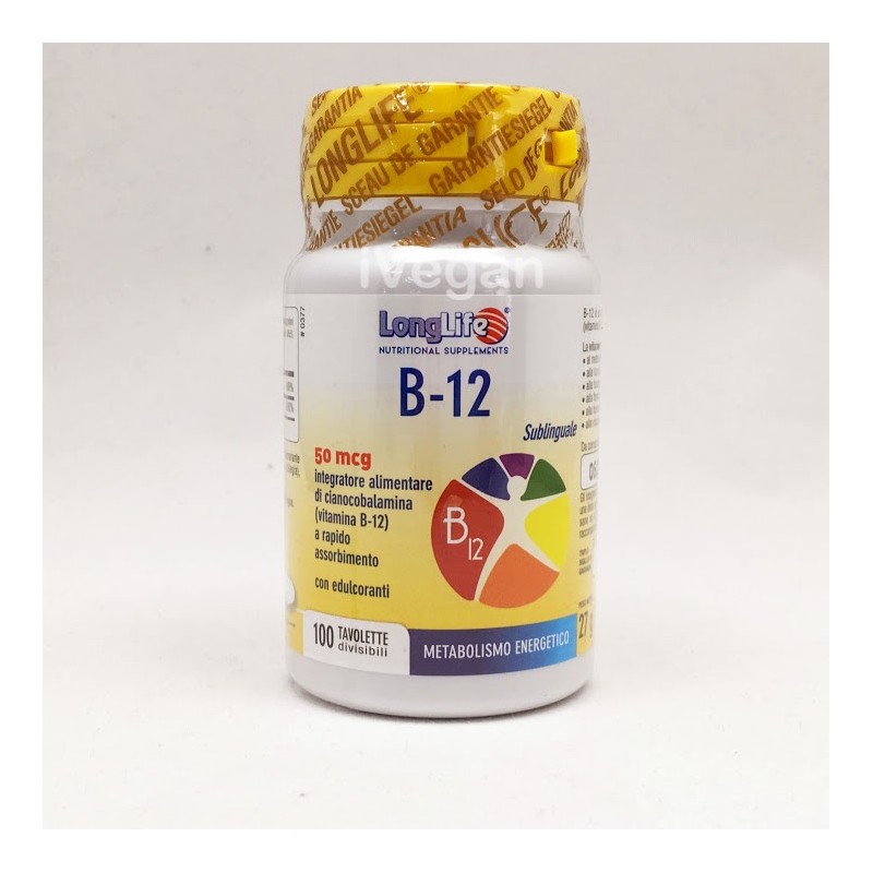Vitamina B12 50 mcg sublinguale 100 compresse