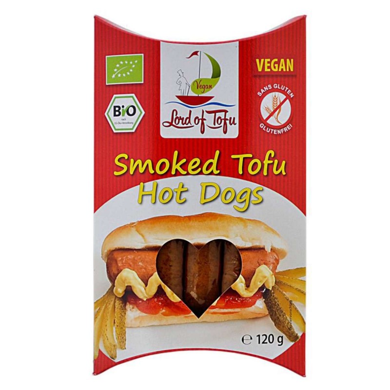 Hotdog di tofu affumicato