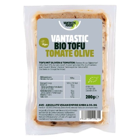 Tofu con pomodori secchi e olive Ambient - 200g