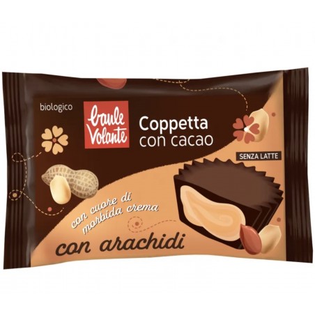 Pralina Coppetta cioccolato fondente ripieno arachidi 25g