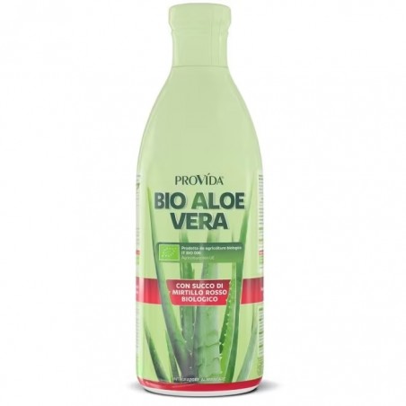 Bio Aloe vera con succo di mirtillo rosso 1L