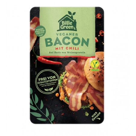 Billie Green Veganer bacon con Chili 90g