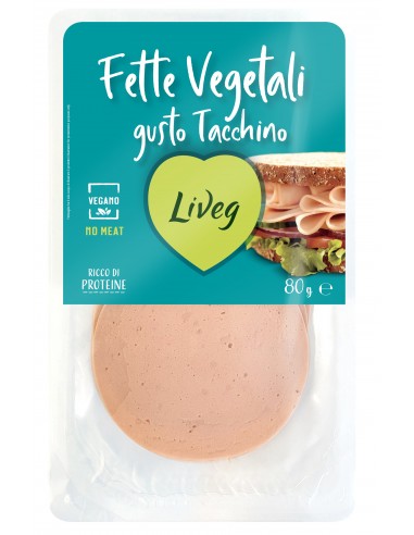 Fette Vegetali gusto tacchino Liveg 80g